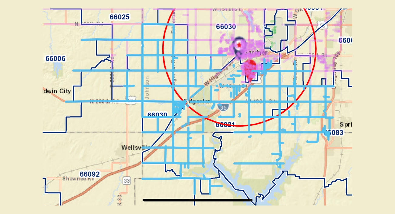 Gardner 4 & Edgerton coverage map